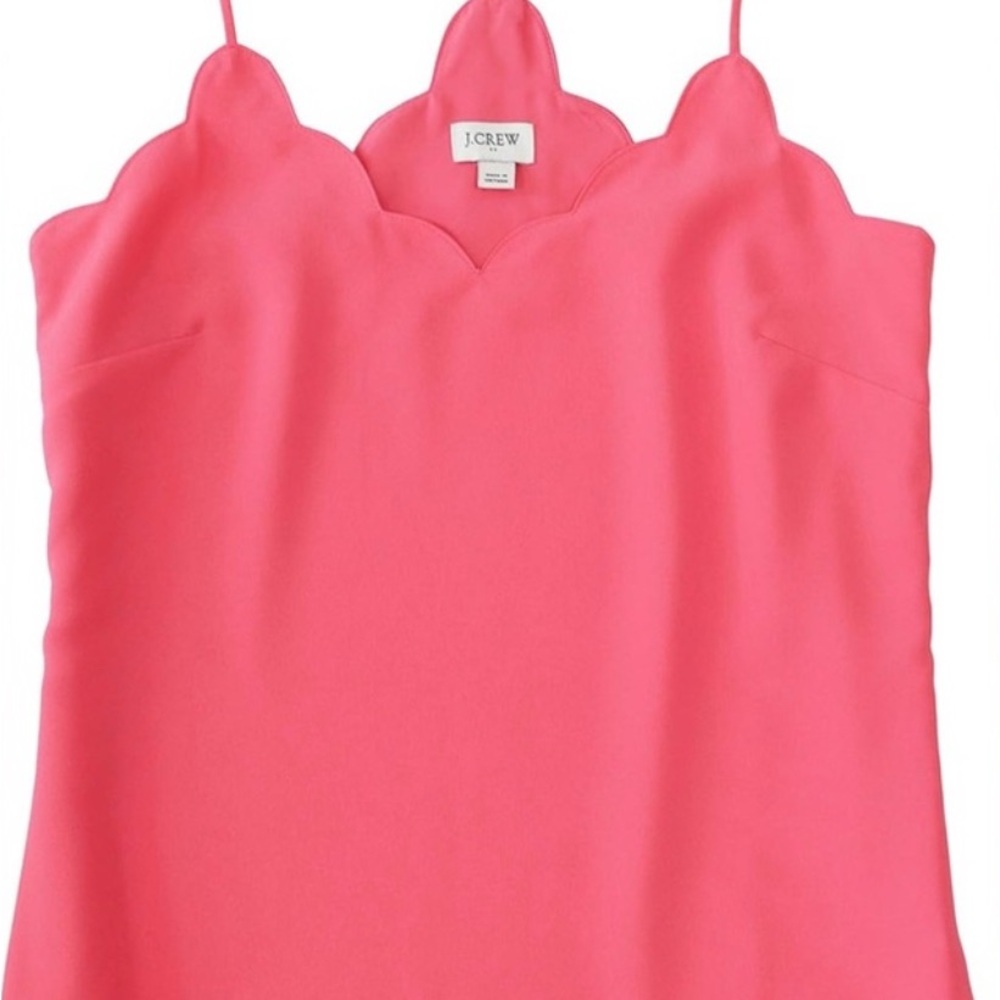 J. Crew Pink Scalloped Camisole